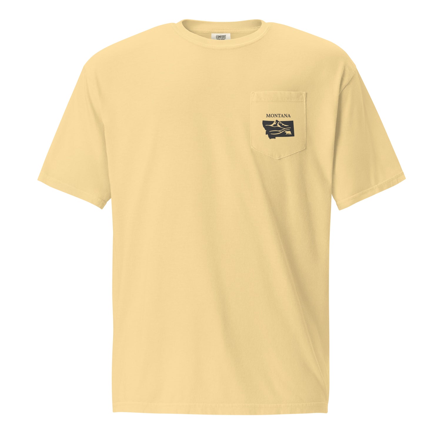 Unisex garment-dyed pocket t-shirt