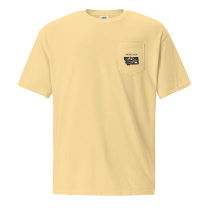 Unisex garment-dyed pocket t-shirt