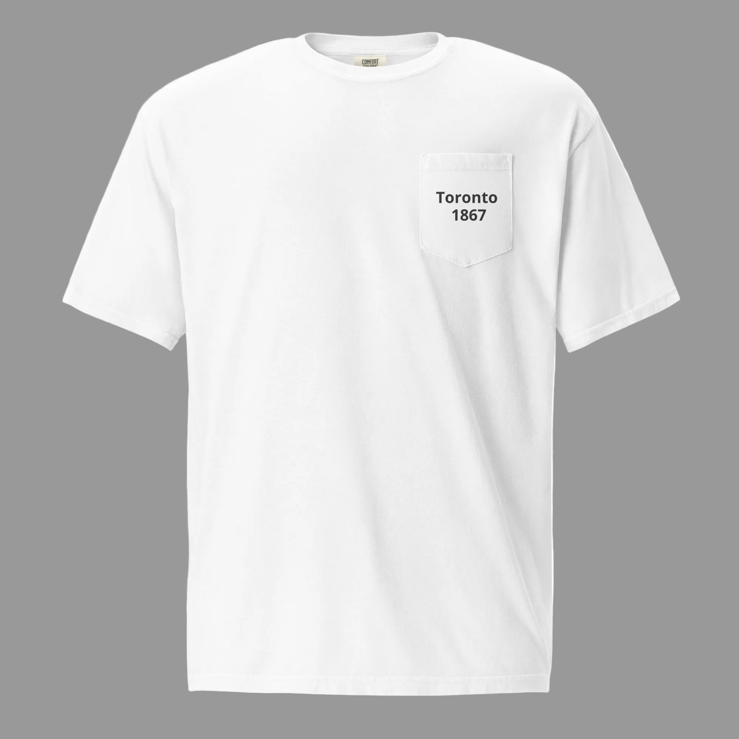 Unisex garment-dyed pocket t-shirt